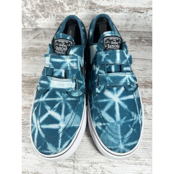 Mens Nike SB Zoom Stefan Janoski AC Tie-Dye Teal Blue Skate Shoes Sz 9 Athletic - Picture 4 of 11